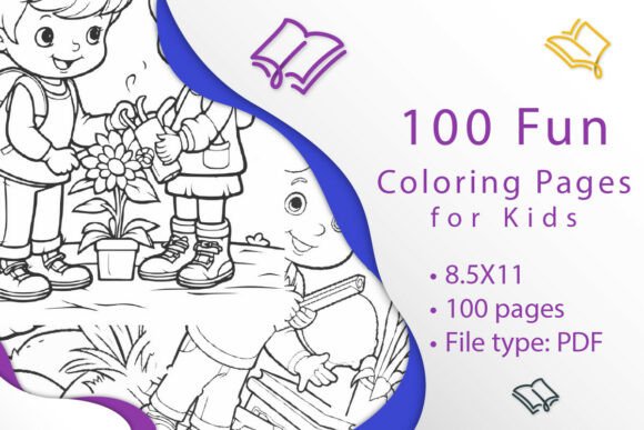 100 Fun Coloring Pages for Kids: A Creative and Educational Resource for Young Learners