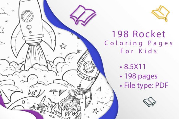 198 Rocket Coloring Pages for Kids