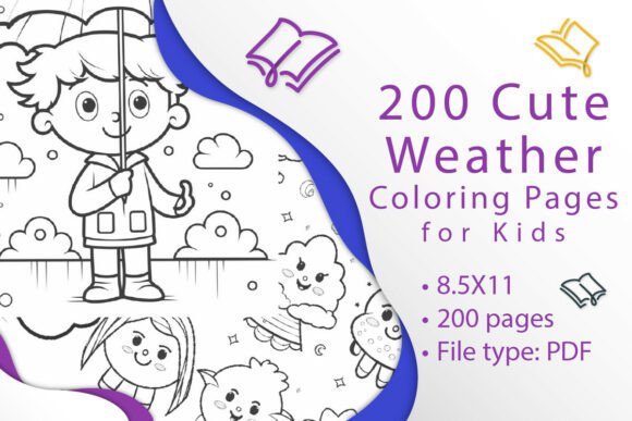 200 Cute Weather Coloring Pages