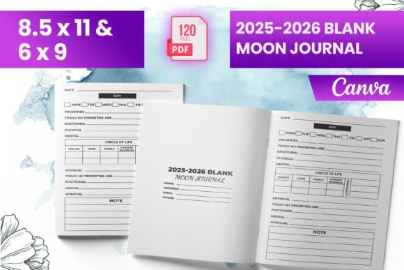2025-2026 Blank Moon Journal KDP: A Creative Tool for the Modern Creator