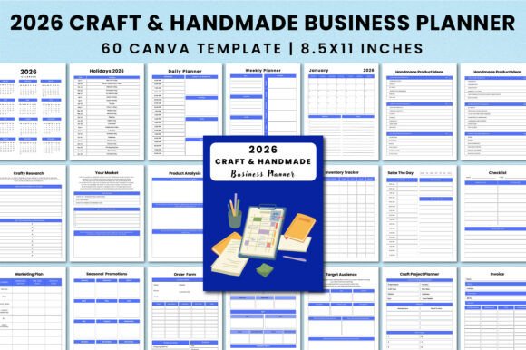2026 Craft Handmade Business Planner: A Strategic Tool for Creative and Entrepreneurial Success