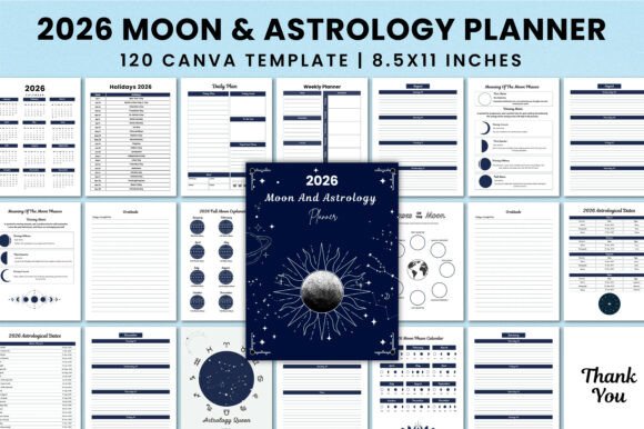 2026 Moon Astrology Planner KDP: A Cosmic Guide for Everyday Life
