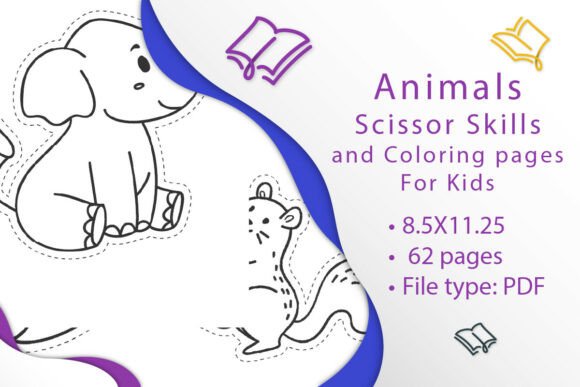 Animals Scissor Skills and Coloring Pages: A Creative Tool for Learning
