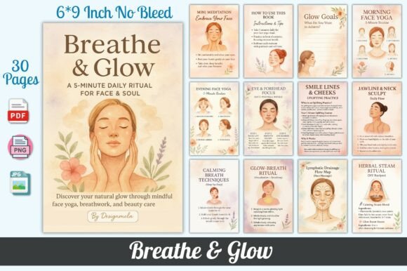 Breathe Glow: A Printable Mindfulness Self-Care Journal for Radiant Calm