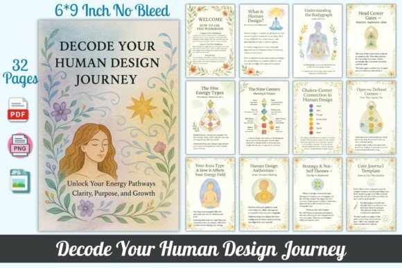 Decode Your Human Design Journey: A Guided Printable Workbook for Exploring Your Unique Blueprint