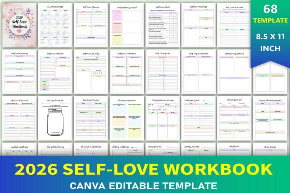 Editable 2026 Self-Love Workbook