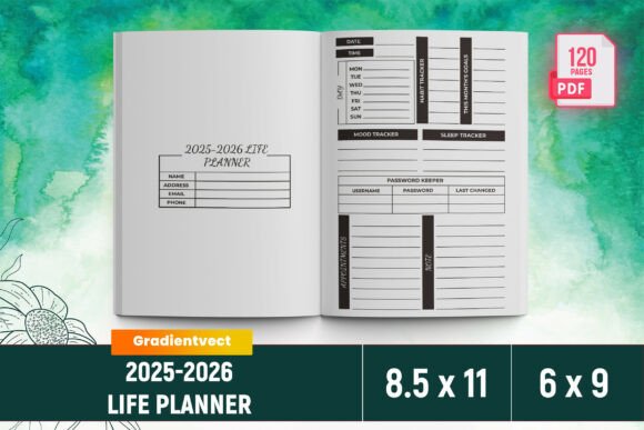 KDP 2025-2026 Life Planner Canva: A Practical Tool for Organized Living