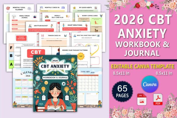 Mastering Anxiety with the 2026 CBT Anxiety Workbook Journal