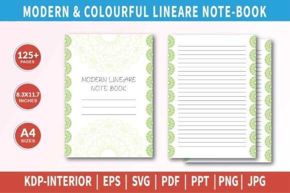 MODERN COLOURFUL LINEARE NOTE-BOOK: A Creative Essential for Modern Creators