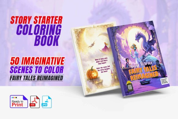 Story Starter Coloring Book - Fairy Tale